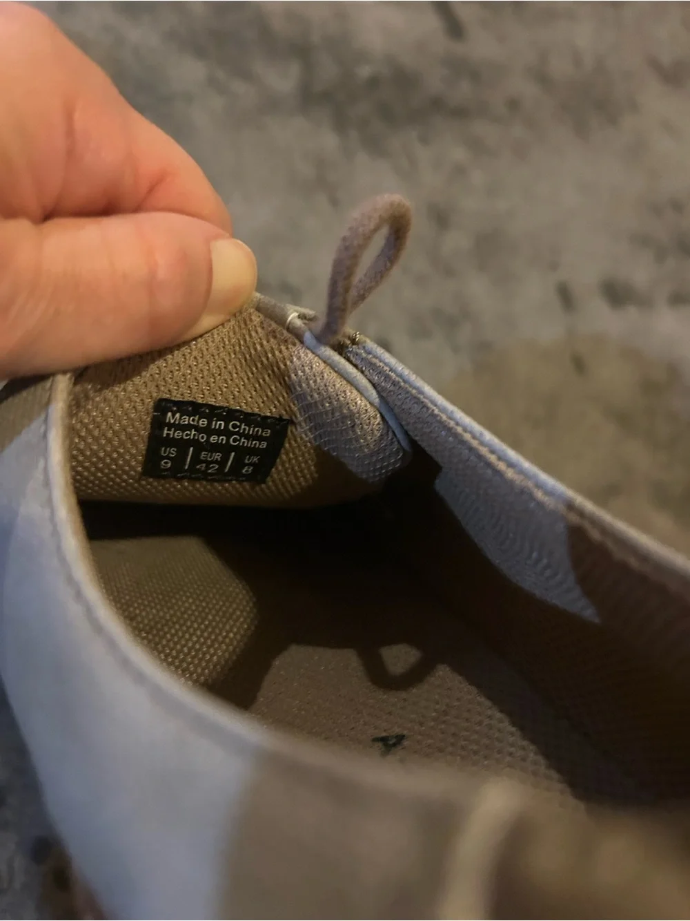 A Frame Denim Men's Taupe Lace-Up Oxfords with White Soles